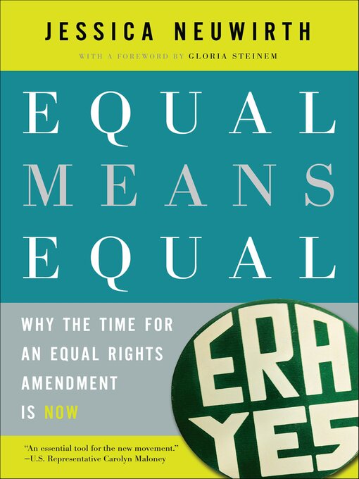 Title details for Equal Means Equal by Jessica Neuwirth - Available